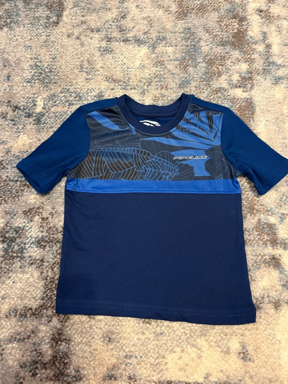 urban pipeline Navy and Blue Boys Short Sleeve Tee